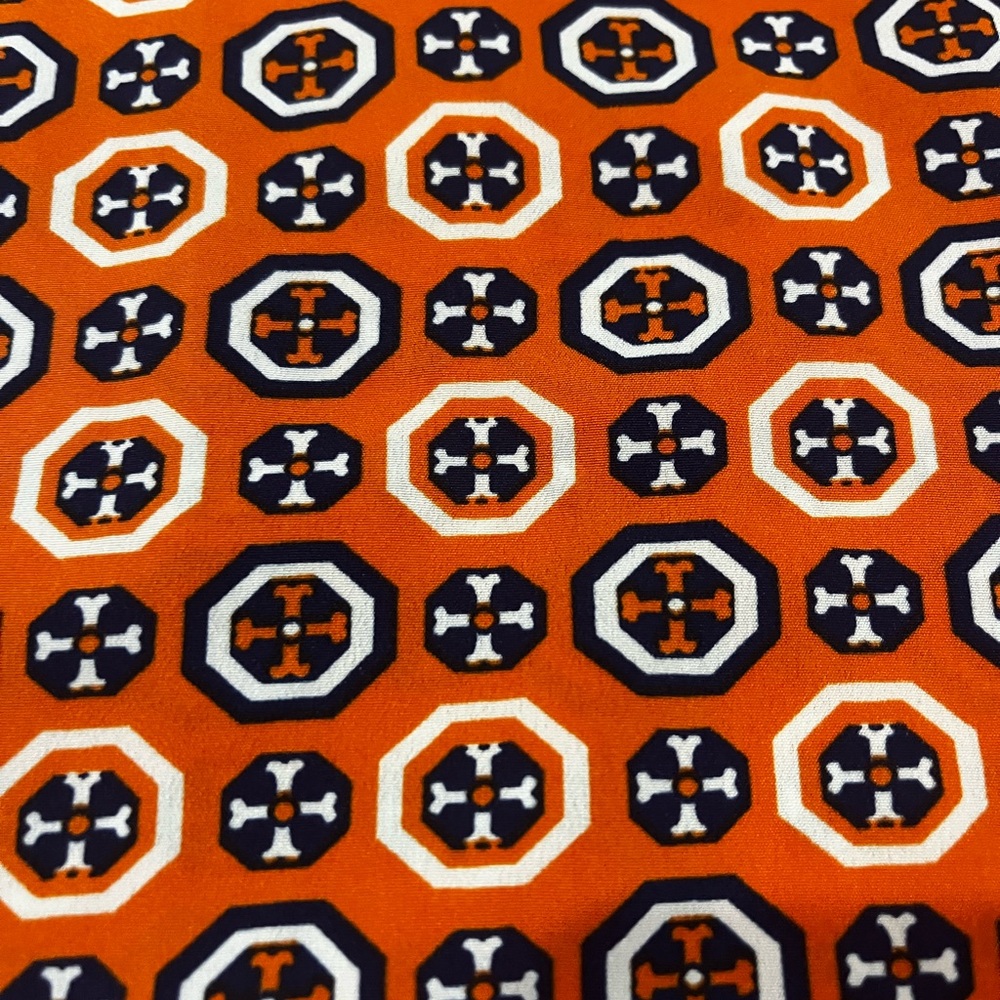 🧡💙Mudpie Orange Patterned Women's Dress - Picture 6 of 8